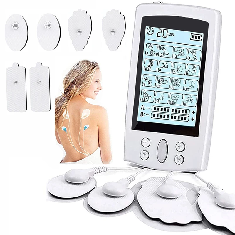 EMS Eletric Muscle Stimulation Physiotherapy Tens Machine Body Massager 16 Massage Modes For Back Leg Neck Therapy Pain Relief