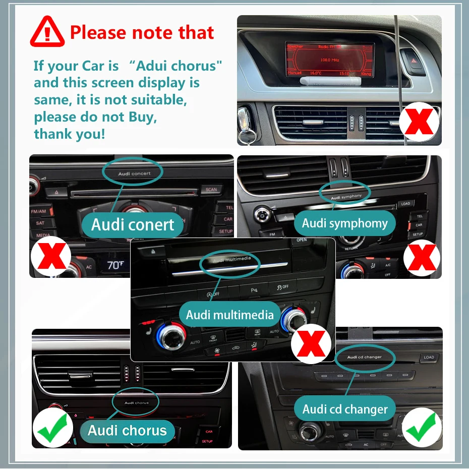 Snapdragon 8CORE 8,8'' Wireless Carplay Android 14 Auto-Radiobildschirm für Audi A5 2007-2009 MMI2G Autoradio Stereo Multimedia-Player Bluetooth WIFI 4G LTE – Detail 2