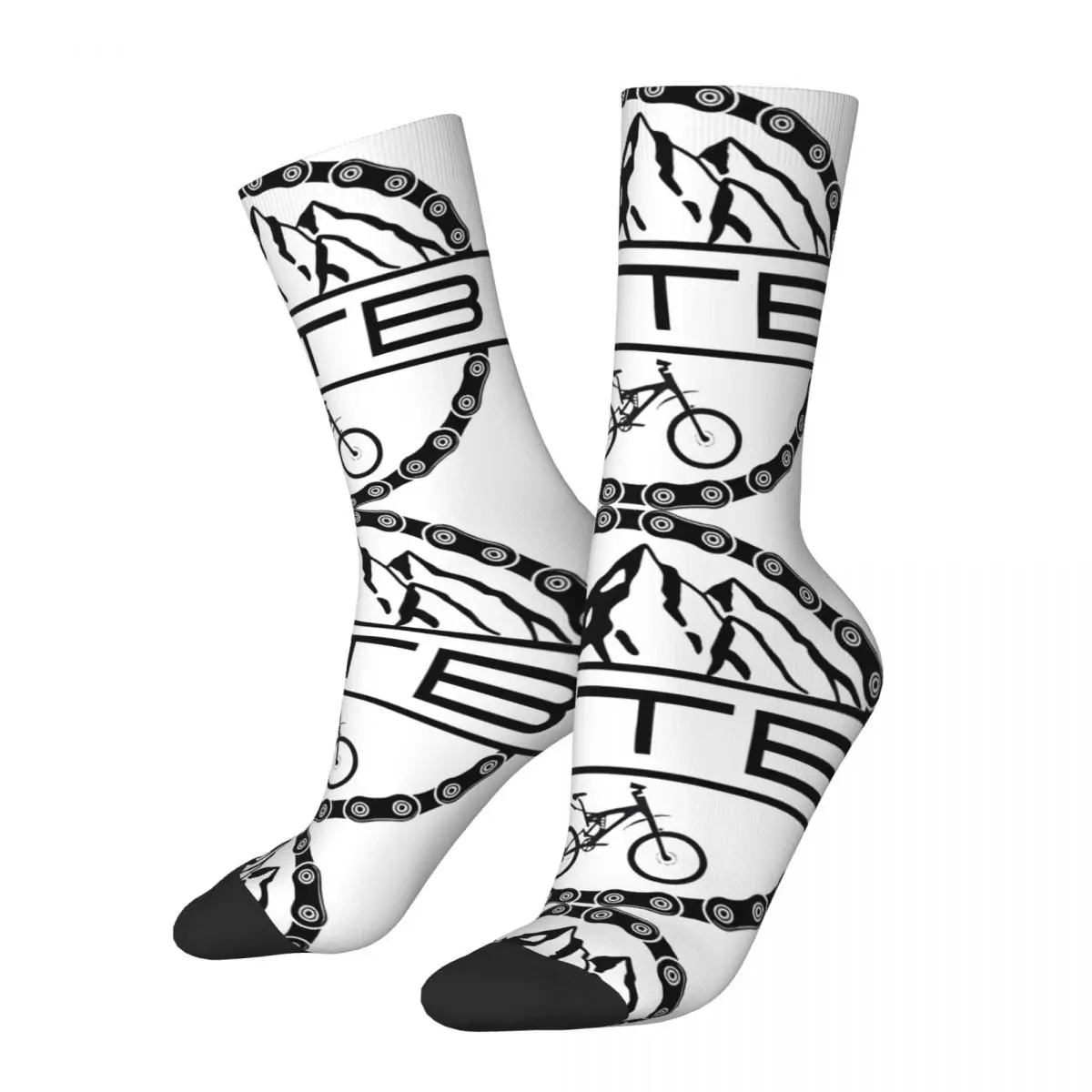 

Happy Funny Tri-Blend Vintage Harajuku Mountain Bike MTB Hip Hop Novelty Casual Crew Crazy Sock