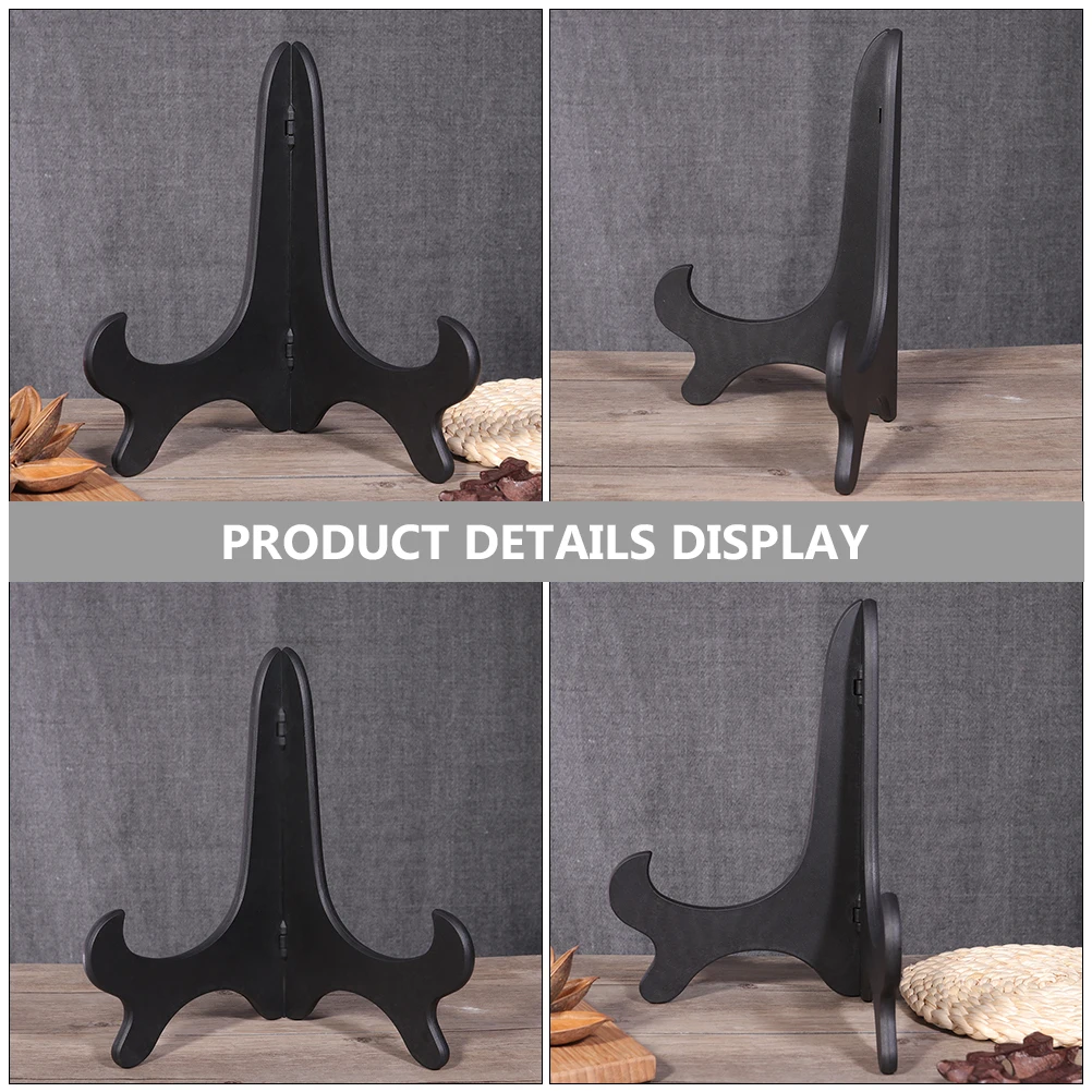 4Pcs Dish Display Stands Plastic Easel Stand for Photo Artwork Collector Plates Picture Frame Holder Minimalist Table Display