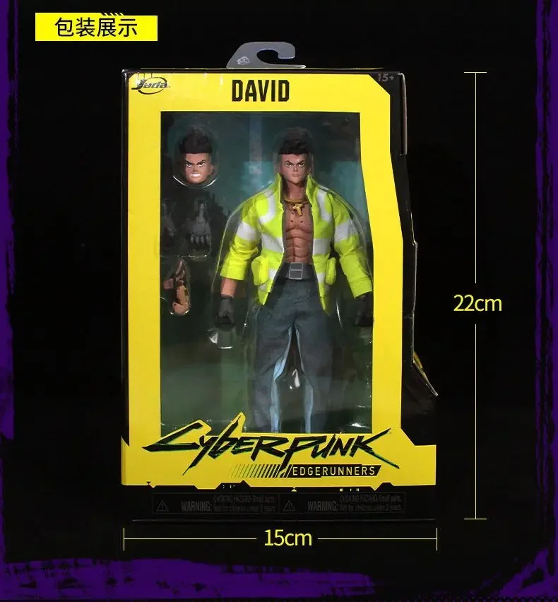 

Inventory Jada Cyberpunk 1/12 Edge Walker David Lucy Handmade Cyberronin Mobile Doll Rebecca Birthday Gift Desktop Decoration