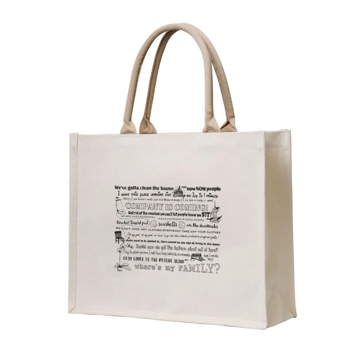 

Company is Coming! Tote Bag tote bags aesthetic Canvas shopper bag women canvas canvas tote bags