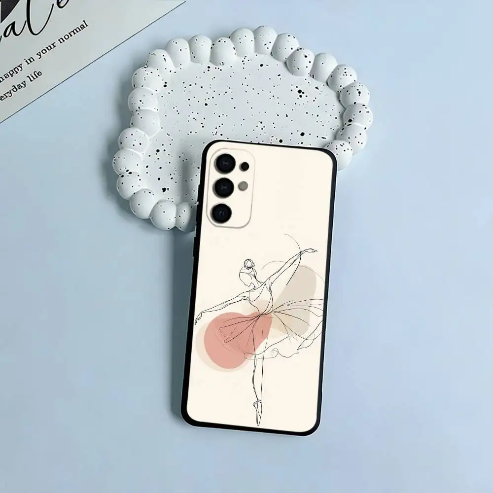 B-Ballet Dance Phone Case For Samsung S25,S24,S21,S22,S23,S30,Ultra,S20,Plus,Fe,Lite,Black Soft Silicone