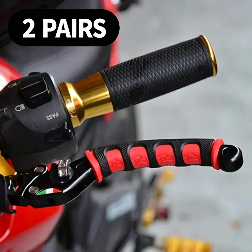 2 Pairs Anti-Slip Gel Sleeve Motorcycle Brake Handle Protection Cover for Mountain Road Bike Lever Safety Accessory