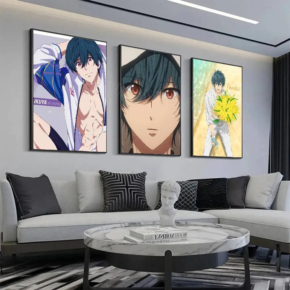 Kirishima Ikuya Anime Free Eternal Summer Posters Living Room Bar Cafe Quality Canvas Vintage Style Comics Painting Art Home Wal