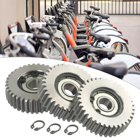 3Pcs 전기 자전거 자전거 36T 철강 모터 기어 Bafang 모터 38mm 철강 36 치아 전기 스쿠터 금속 기어