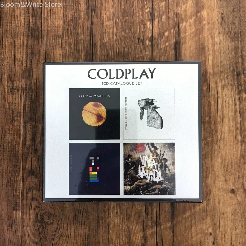 

Classic British Rock Bands Cold-play Chris Martin Music CD A Rush of Blood To The Head Albums Clocks 4pcs Music Record Gift Box