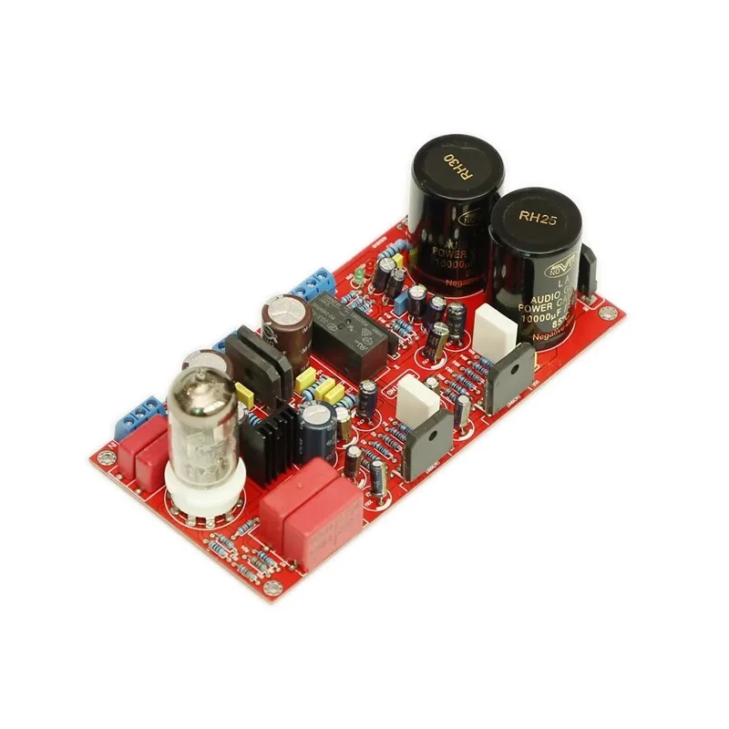 Двойной ламповый предусилитель AC24V 6N11 LM3886 68 Вт * 2,0-канальный стерео Hi-Fi Fever, плата цифрового аудиоусилителя