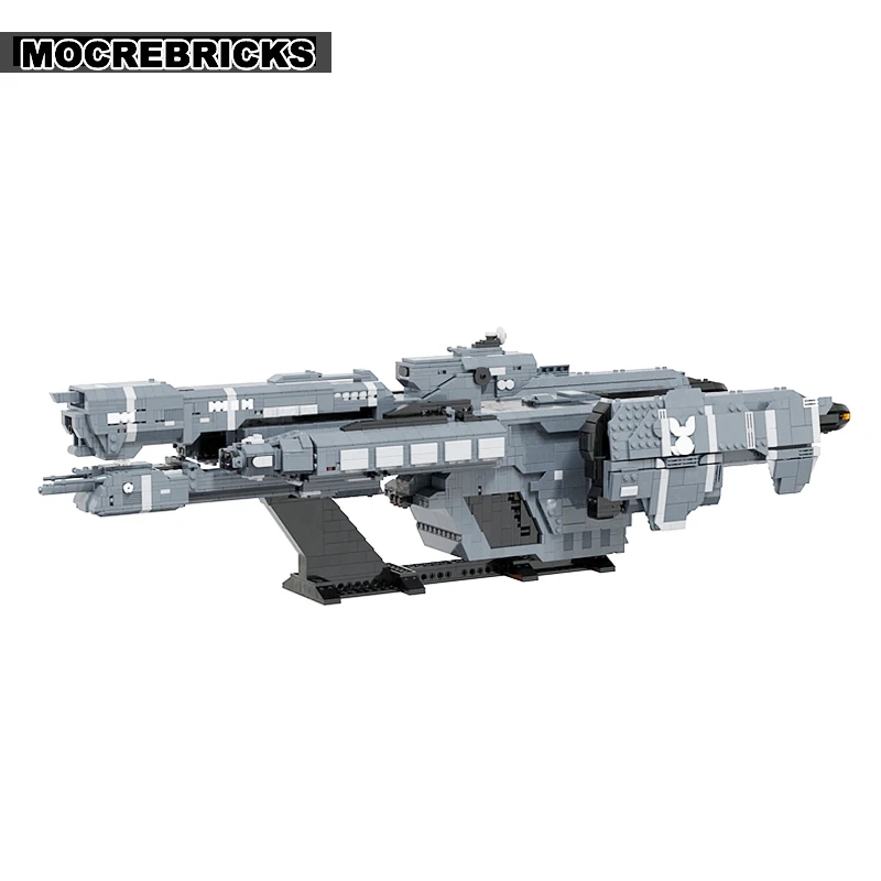 Ucs filme de ficção científica espaço para frente ao amanhecer conjunto montagem nave espacial moc blocos de construção modelo coleção tijolos seniores brinquedos