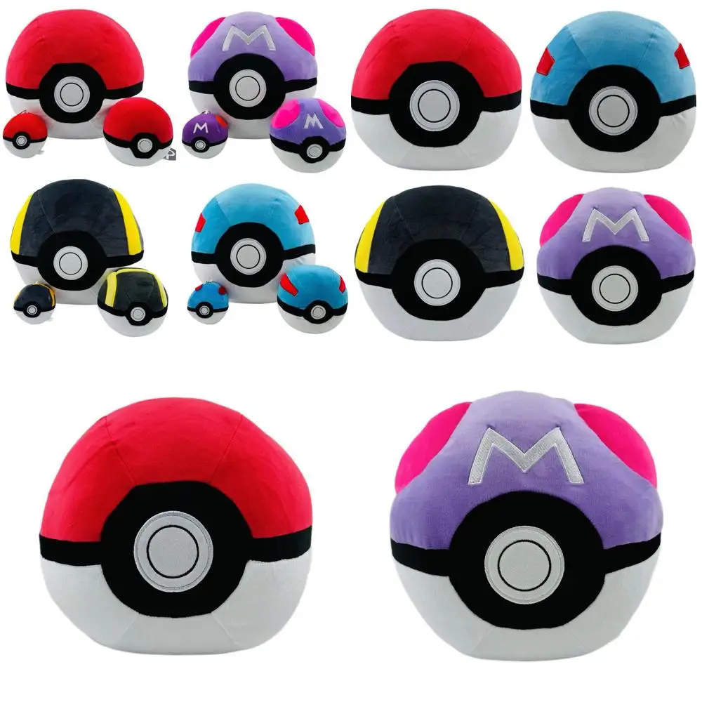 oreiller-boule-pokemon-en-peluche-kawaii-32cm-coussin-maitre-boule-poupee-en-peluche-cadeau-d'anniversaire-pour-enfants-rouge-bleu-violet-noir