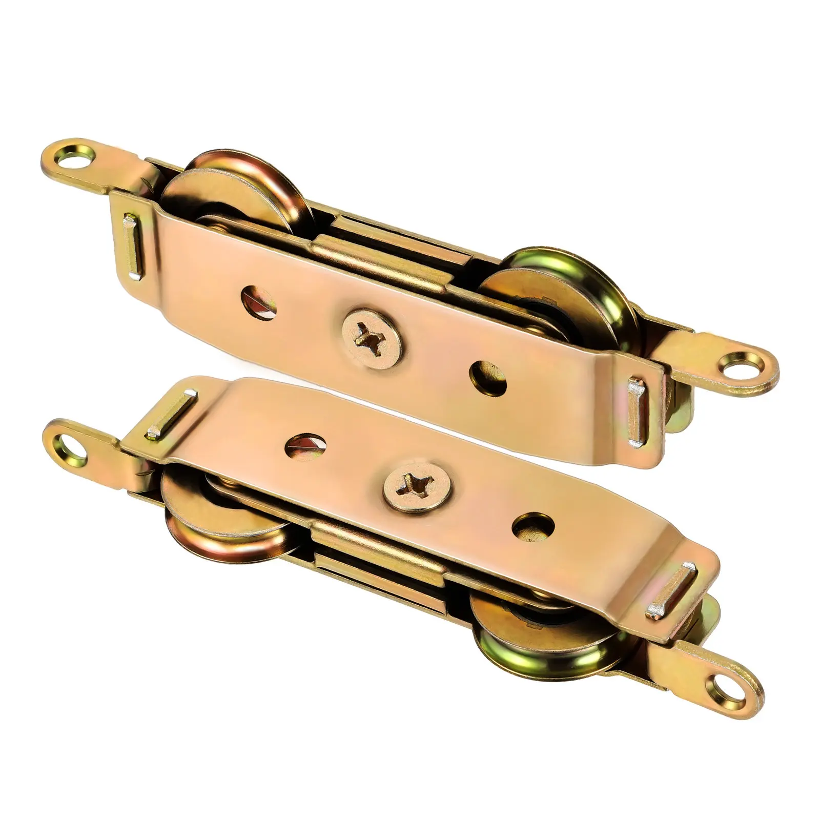 2Pcs Sliding Door Rollers Aluminum Alloy Bearing Heavy Load Quiet Operation Patio Screen Closet Door Replacement Hardware