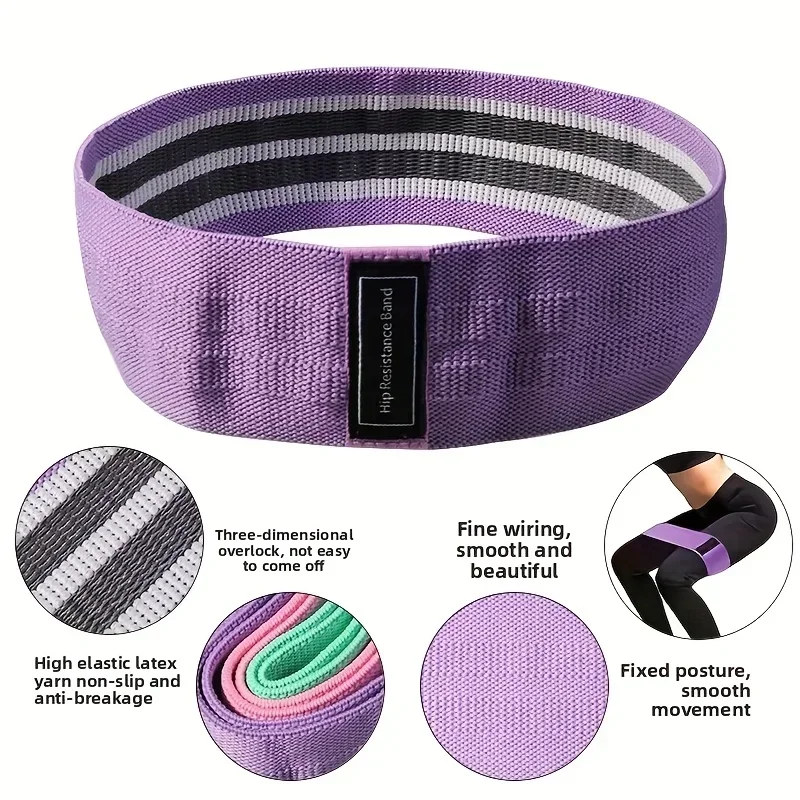 Fabric Resistance Hip Booty Bands Elastic Glute Thigh Workout Squat Circle Stretch Fitness Strips Loops Yoga Gym Equipment