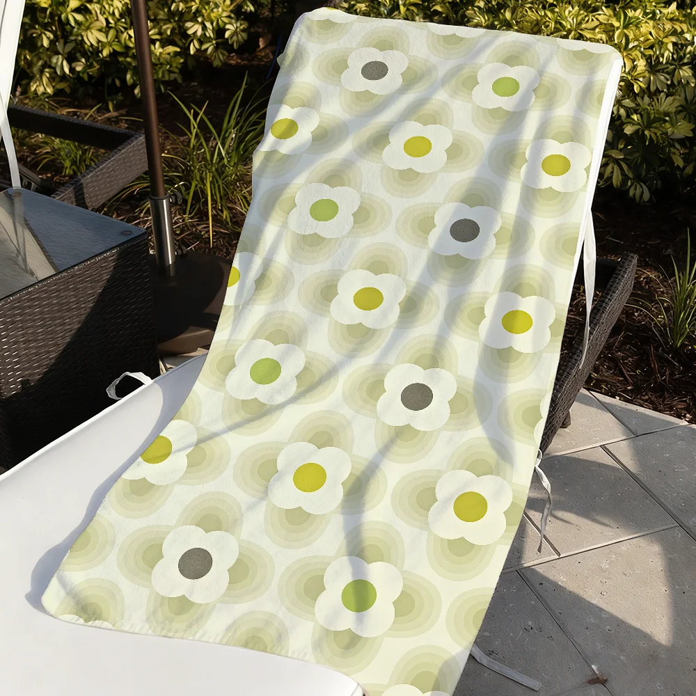 Art O-Orla-Kiely Flower Stem Towel Quick Dry Soft Yoga Swimming Fitness Mountain Climbing Large Beach Towels