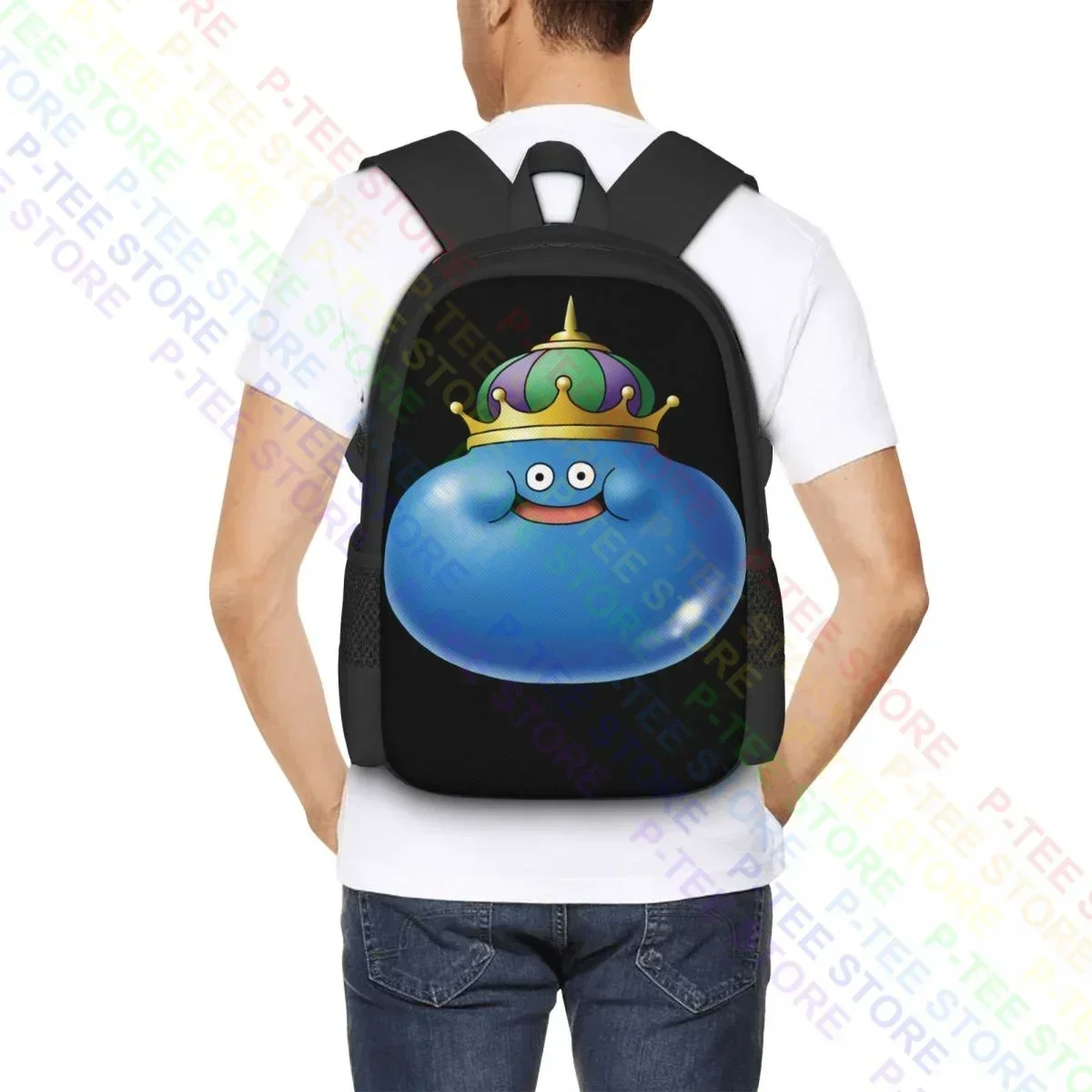 Dragon Quest King SlimeBackpack Large Capacity Travel Eco Friendly