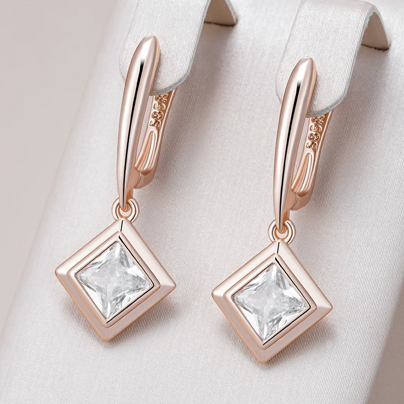 Ethnic Fashion Wear For Women - Kinel Hot Shiny Square Natural Zircon
