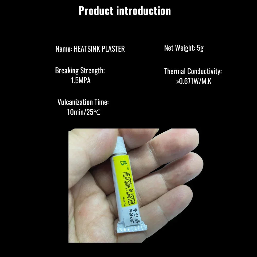 5g Thermal Paste Heat Conductive Glue Heatsink Plaster Viscous Adhesive For Chip VGA RAM LED IC Cooler Radiator Cooling Sealers