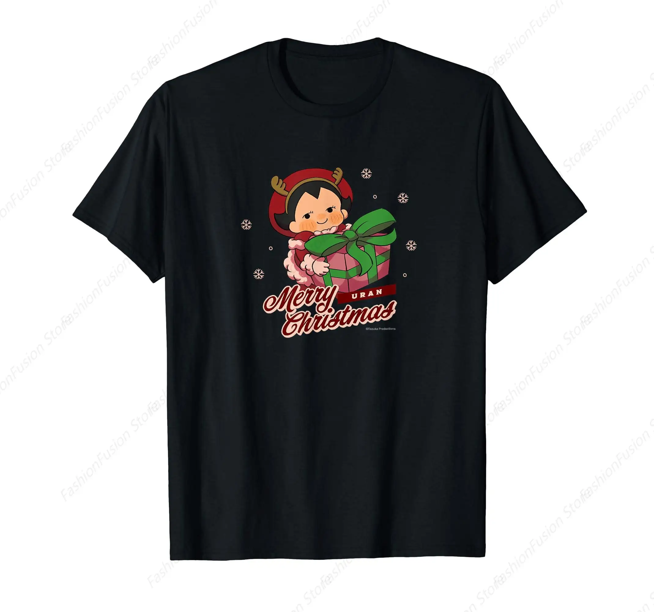 Astro Boy Christmas Graphic Tshirt Cotton O-Neck Short Sleeves Classic Shirts for Daily Casual Outdoor Shirts Tee Top Streetwear