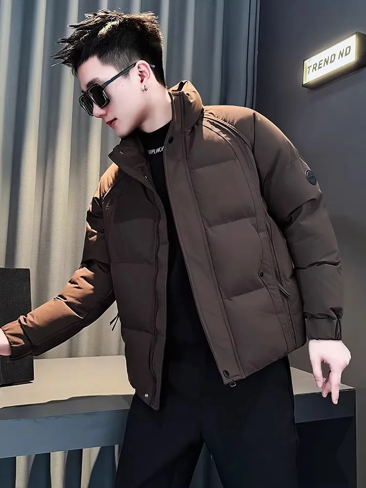 

Men's Thickened Cotton Jacket Winter Fashion Brand Handsome Workwear Warmth Cotton Coat New Winter Clothes High-End Cotton Ou...