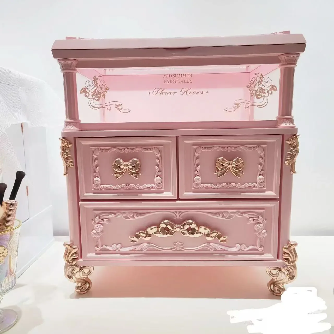 Flower Knows Shell Pearl Series Makeup Storage Box Empty Box Storage Tool