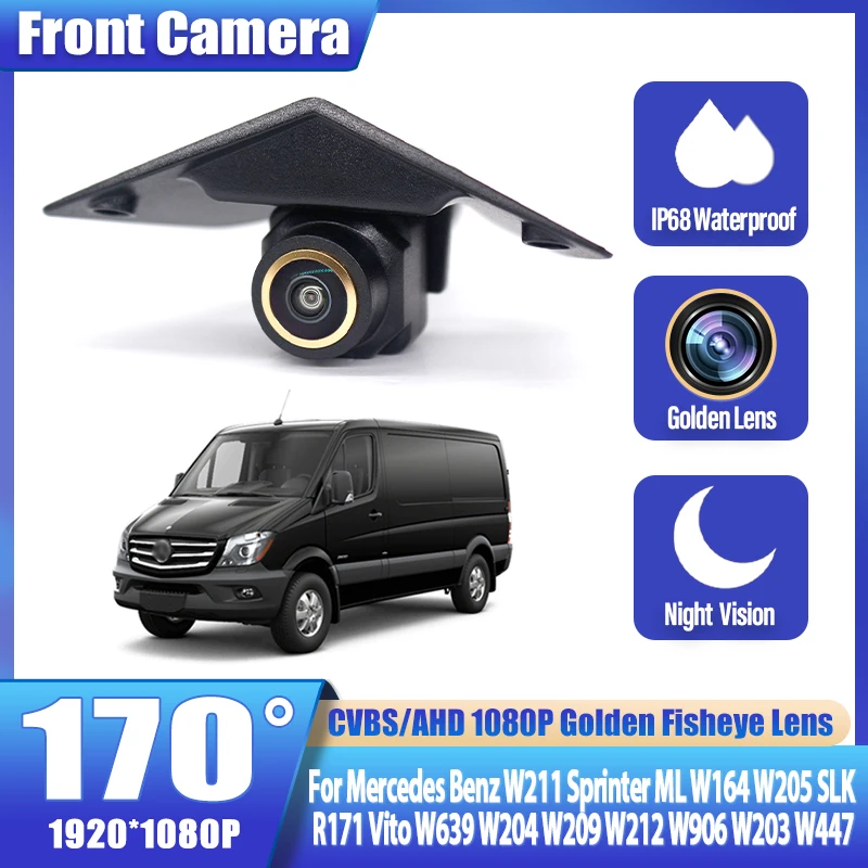 AHD HD Car Front View Camera For Mercedes Benz W211 Sprinter ML W164 W205 SLK R171 Vito W639 W204 W209 W212 W906 W203 W447