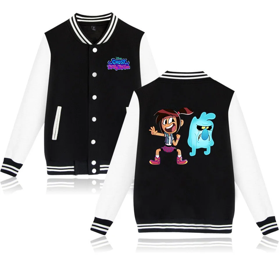 The Ghost And Molly Mcgee Bomber Jacket Women Men Autumn Baseball Jacket Coat Streetwear Harajuku Bomber College Jacket