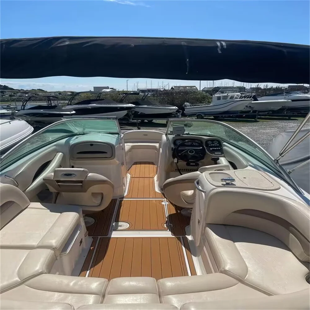 

2007 Chaparral 246 SSI Платформа для плавания Кокпит Лодка EVA Пена из тикового дерева Коврик для пола SeaDek MarineMat Стиль Самоклеящийся dfuyhrtj