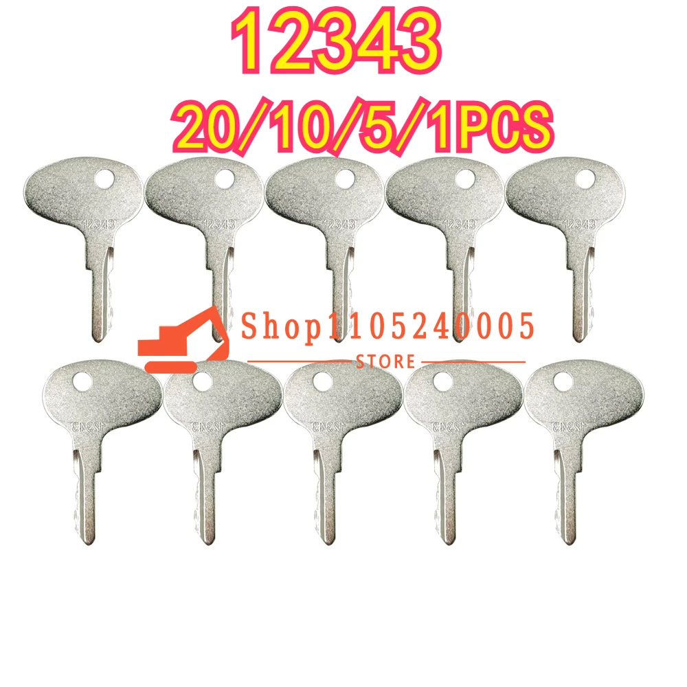 20/10/5/1PCS for Forklift Starter Ignition Keys 12343 New