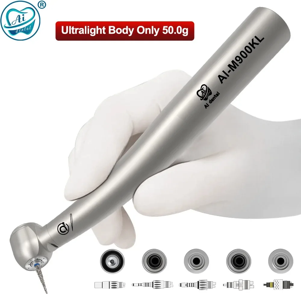 

Ultralight Titanium Dental Air Turbine High Speed Handpiece 3X-Power 26W Torque Head For K-type Coupling M900KL