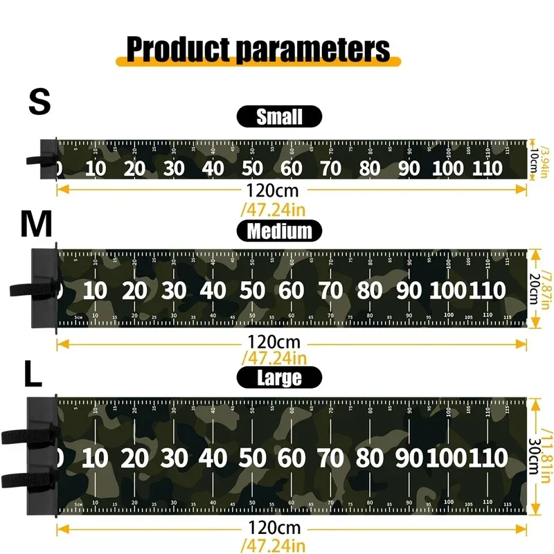 

прочная водонепроницаемая линейка для рыбалки, ширина 10/20/30 см, ПВХ, рулетка для рыбалки, коробка для снастей, аксессуар для лодки и каяка