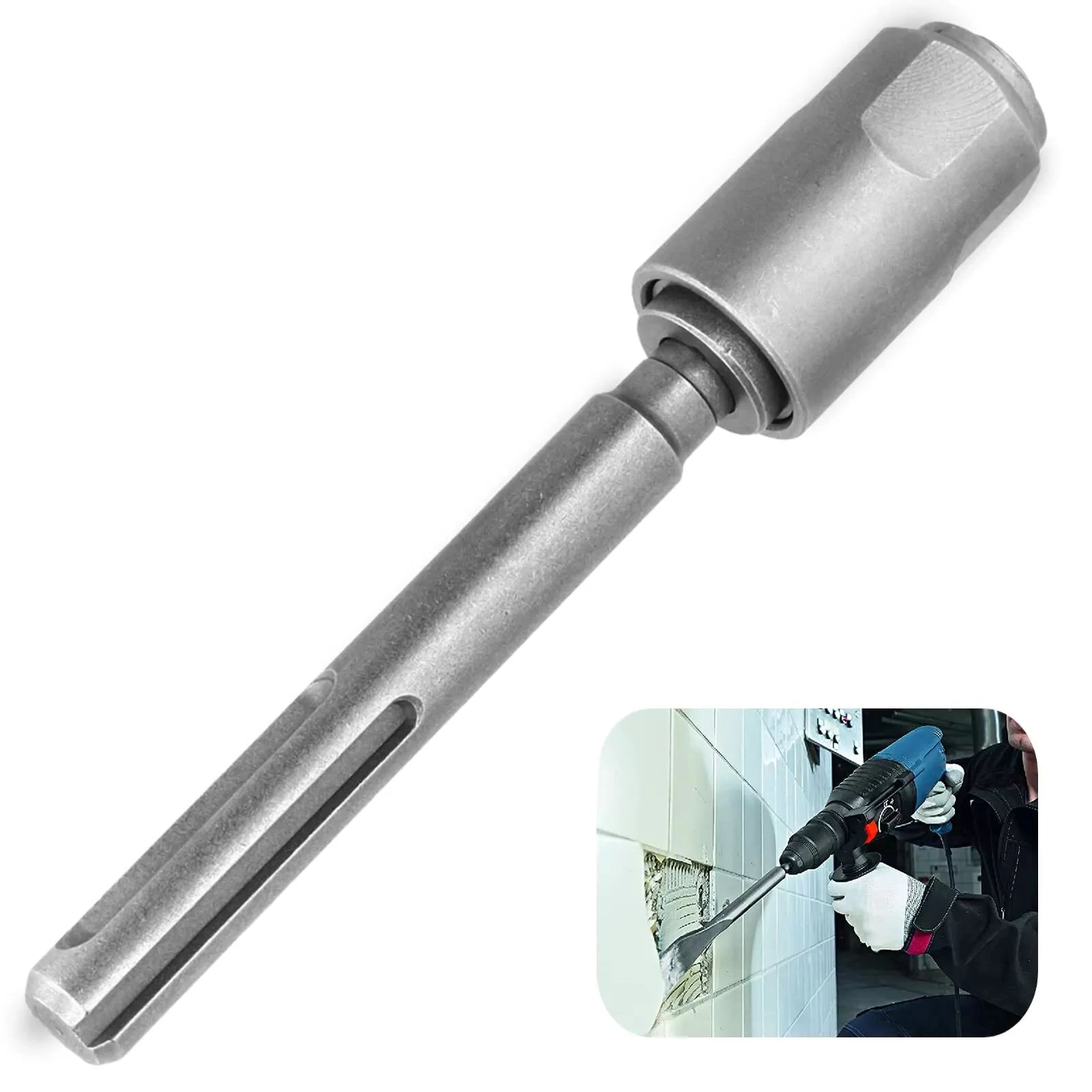 SDS Max To SDS Plus Chuck Adapter Converter Drill Bits For Rotary Electric Hammer Power Tools Accessories 200mm Length