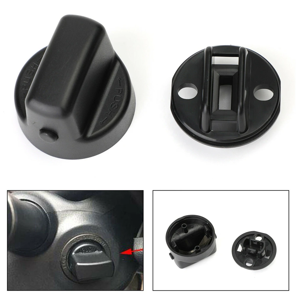 Ignition Key Knob Push Turn Switch Key Ignition Knob Set for Keyless Entry Mazda Speed 6 CX7 CX9 Replace D461-66-141A-02 D6Y1-76