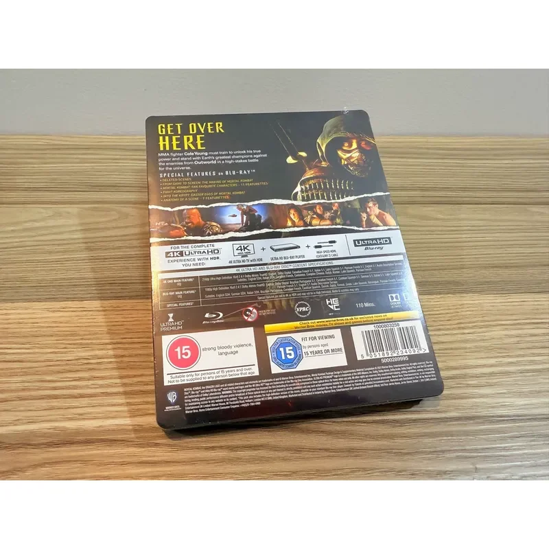British Version 4K Iron Box Mortal Kombat Chinese Characters