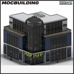 MOC Building Blocks Fitness Center Gym Urban Architecture Streetscape Model Bricks Creative Assembly Toys Birthday Gift Present