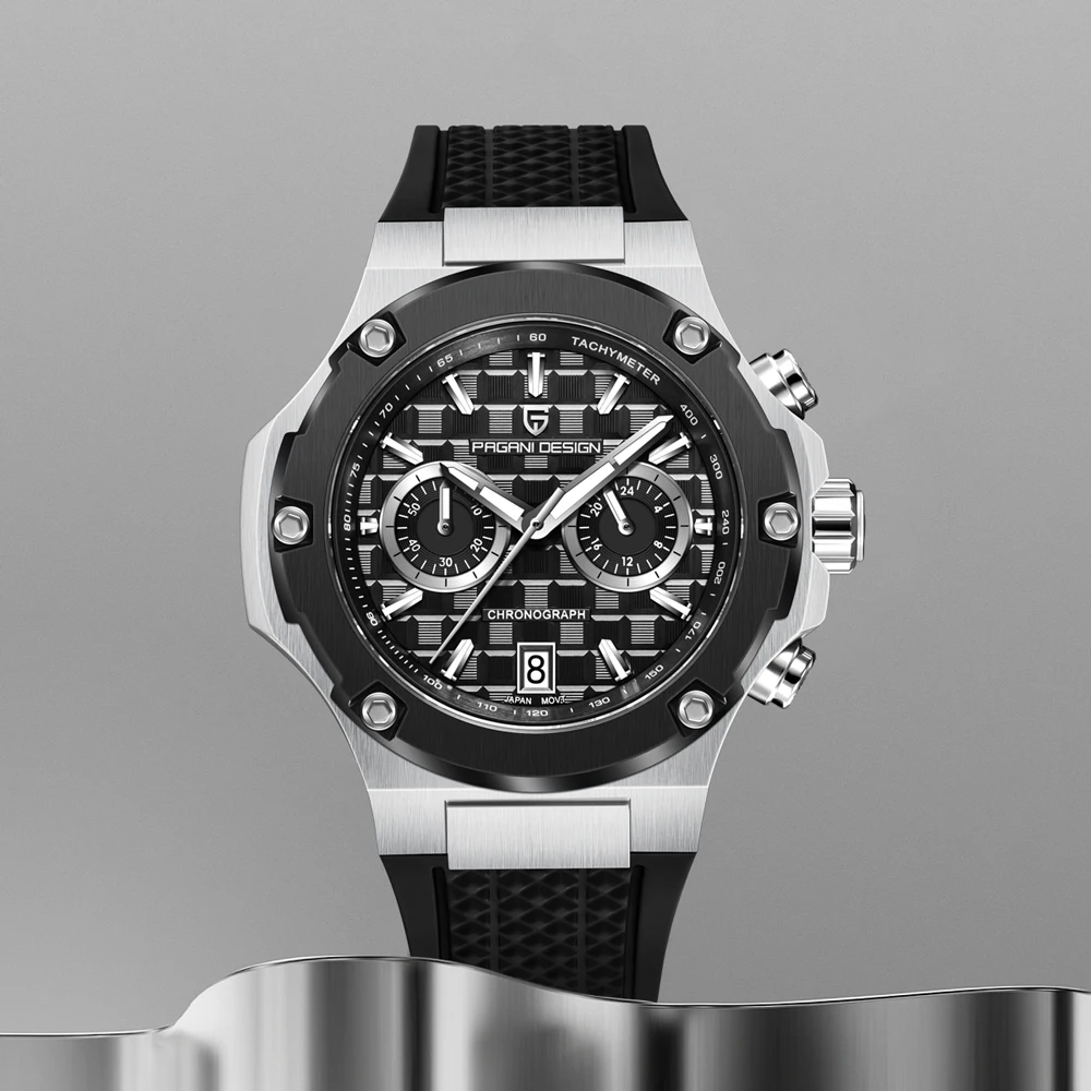 2026 Neue PAGANI DESIGN Herrenuhren Luxus-Quarzuhr für Männer Chronograph VK64 Sport Leuchtend AR Saphir Wasserdichte Uhr