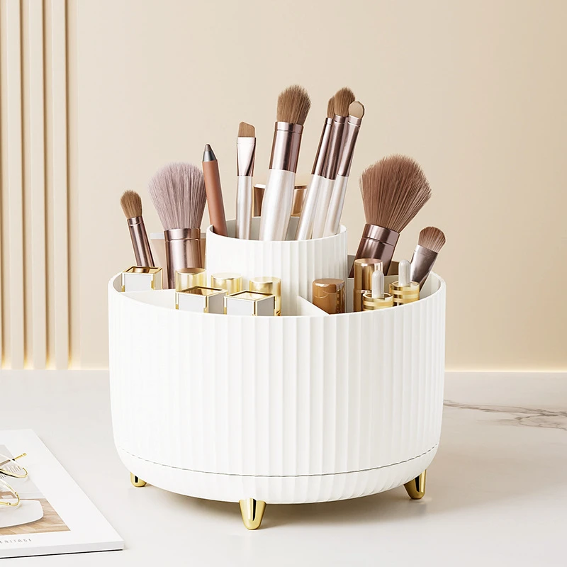 Desktop rotating makeup brush organizer lipstick holder home dresser brush holder makeupProduct Organizer