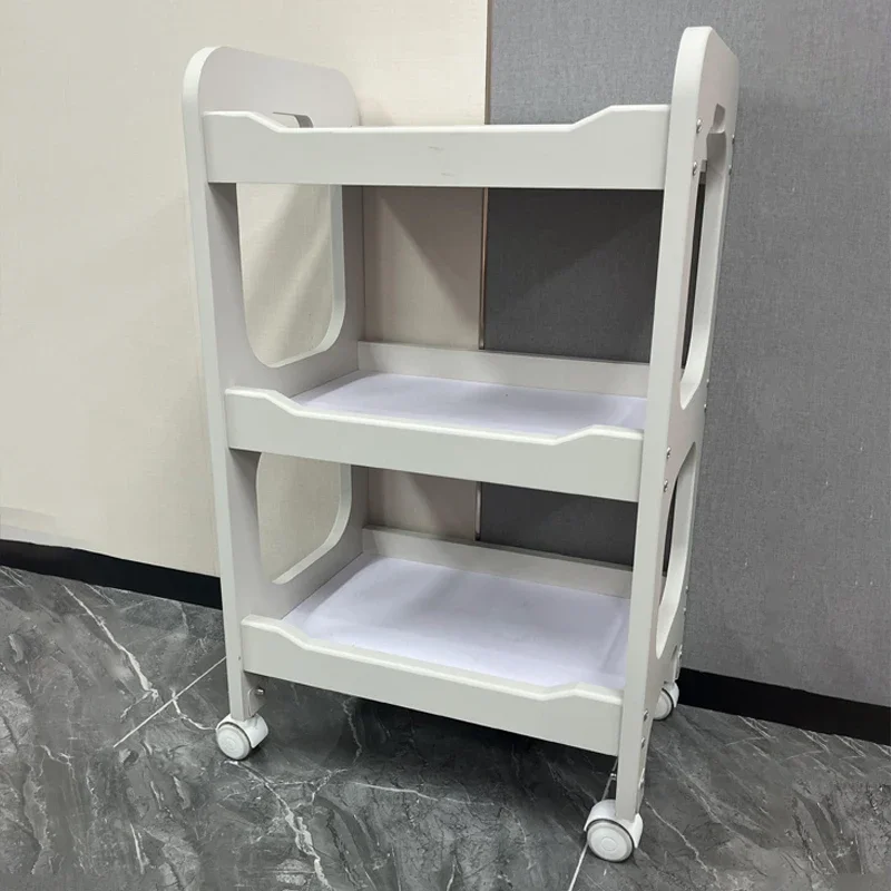 Beauty Salon Special Trolley Skin Management Hand Push Storage Rack Nursing Instrument Tool Trolley