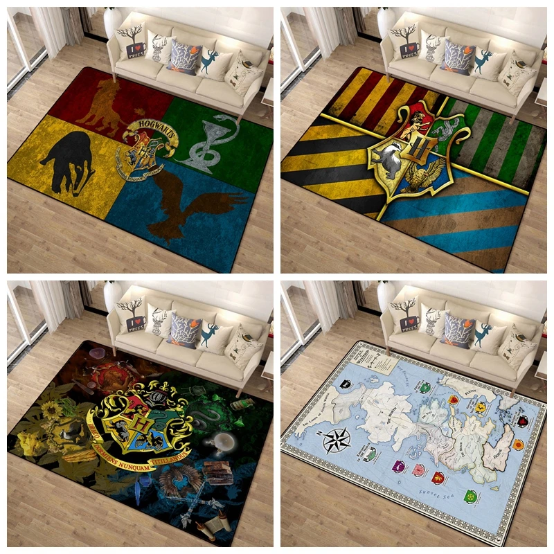 Retro living room sofa bedroom bedside floor mat non-slip