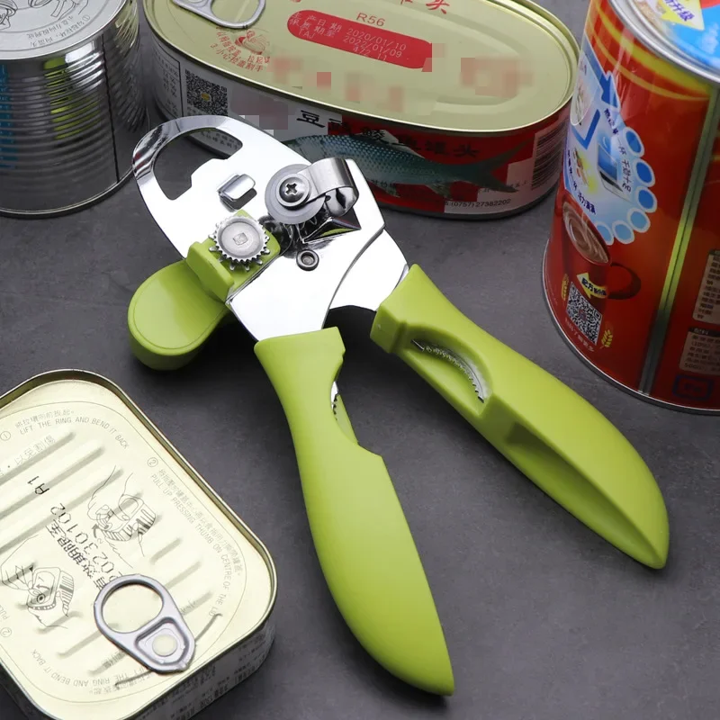 Multifunctional Manual Can Opener 1pc Four-in-One Opener Stainless Steel Professional Openers Kitchen Useful Tools VIE LENTE