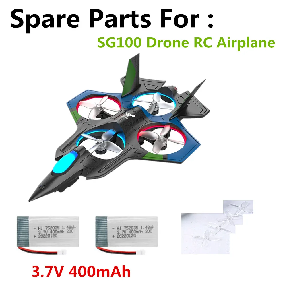 SG100 Drone Battery Accessories  3.7V 400mAh Battery  For SG100 Drone RC Airplane Spare Parts