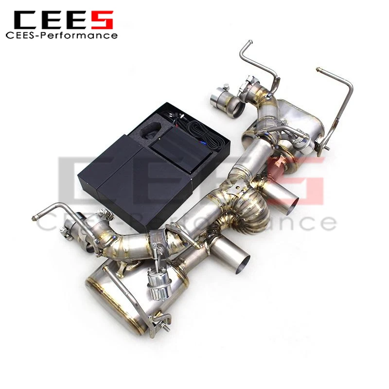 CEES Catback Muffler for Ferrari 458 Italia/Spider/Speciale/458SC 4.5L 2011-2016 OEM Factory Valved Exhaust System