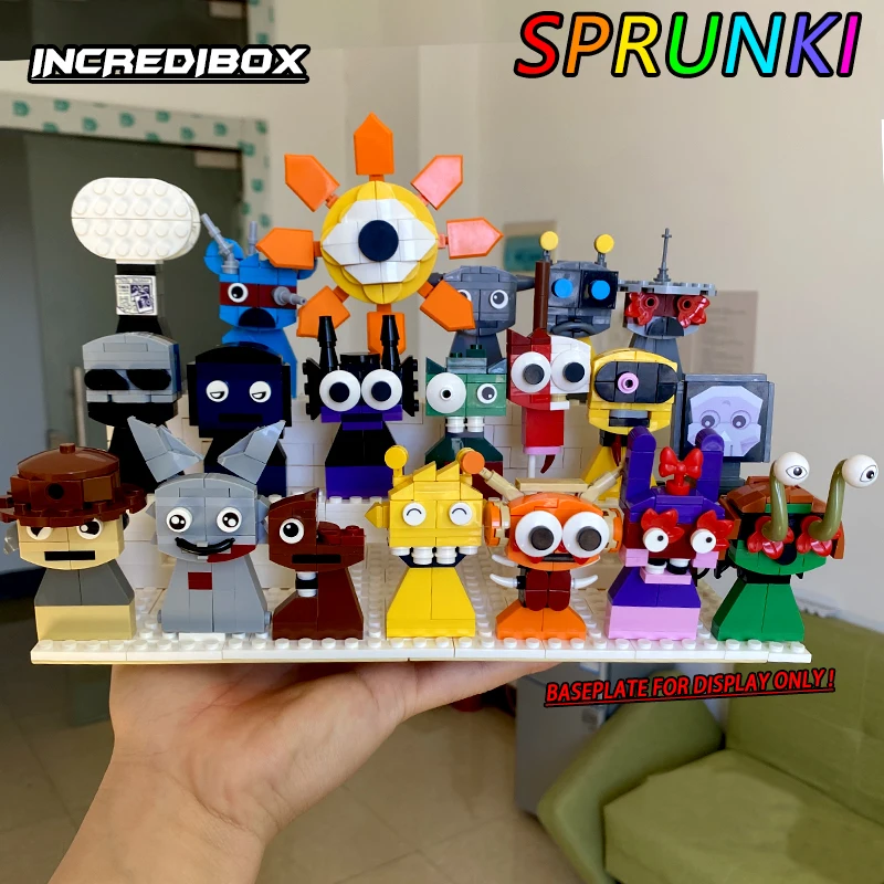 New Moc Incredibox Sprunki Building Blocks Set Horror Anime Music Game Incredibox Sprunki Bricks Toy Birthday Christmas Gifts