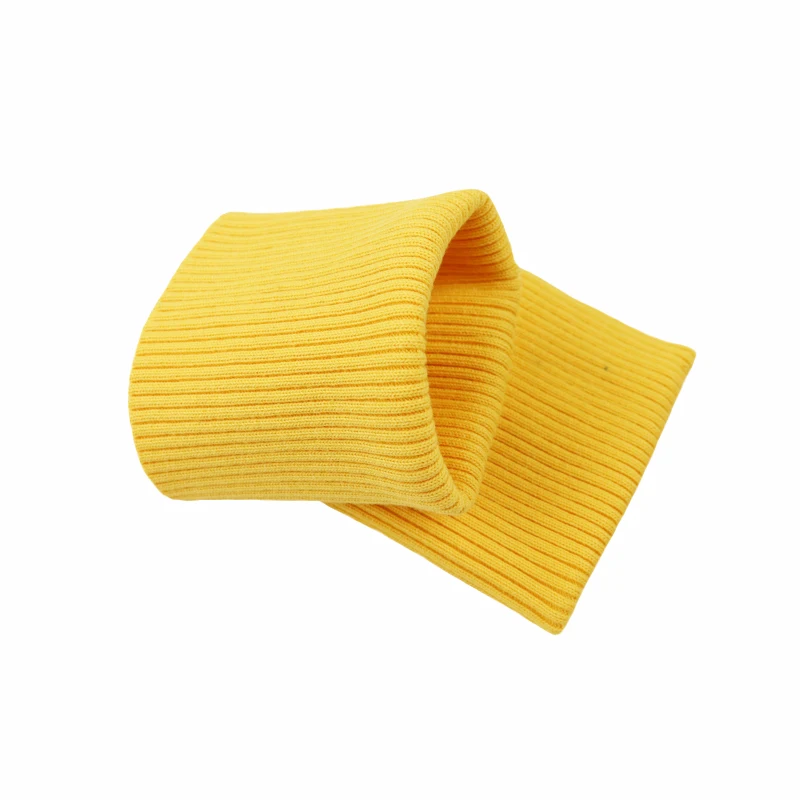 1 Pair Cotton Knitted Rib Fabric Sewing For DIY Clothing Stretchy Threaded Sweater Children Cuff Collar Pants Jacket Accessories