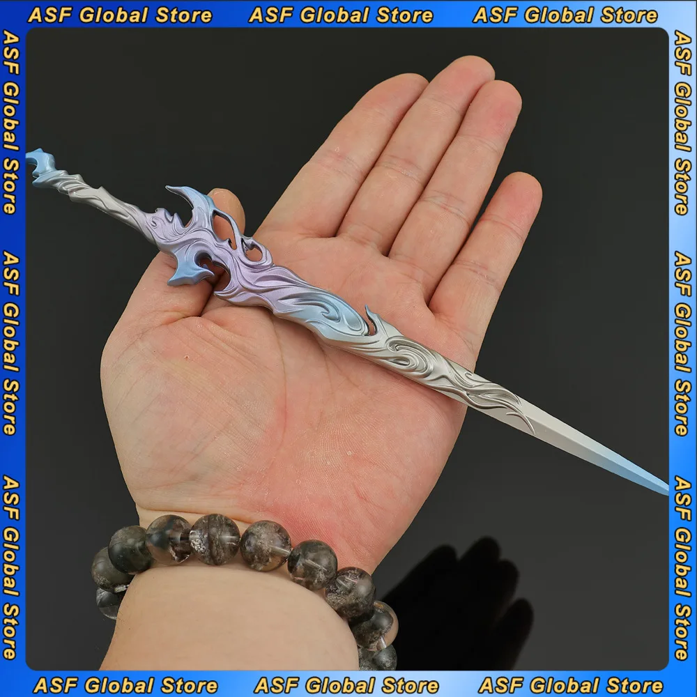22cm New Game Figure Perimeter Metal Craftsmanship Model Props Toy Sword Desktop Decoration Ornaments Birthday Gifts Toys