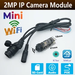 Cámara WiFi HD 1080P Cctv inalámbrica, módulo POE Cmos IP, Mini cámara Ftp Rtsp Onvif Xmeye Icsee APP, monitoreo en línea