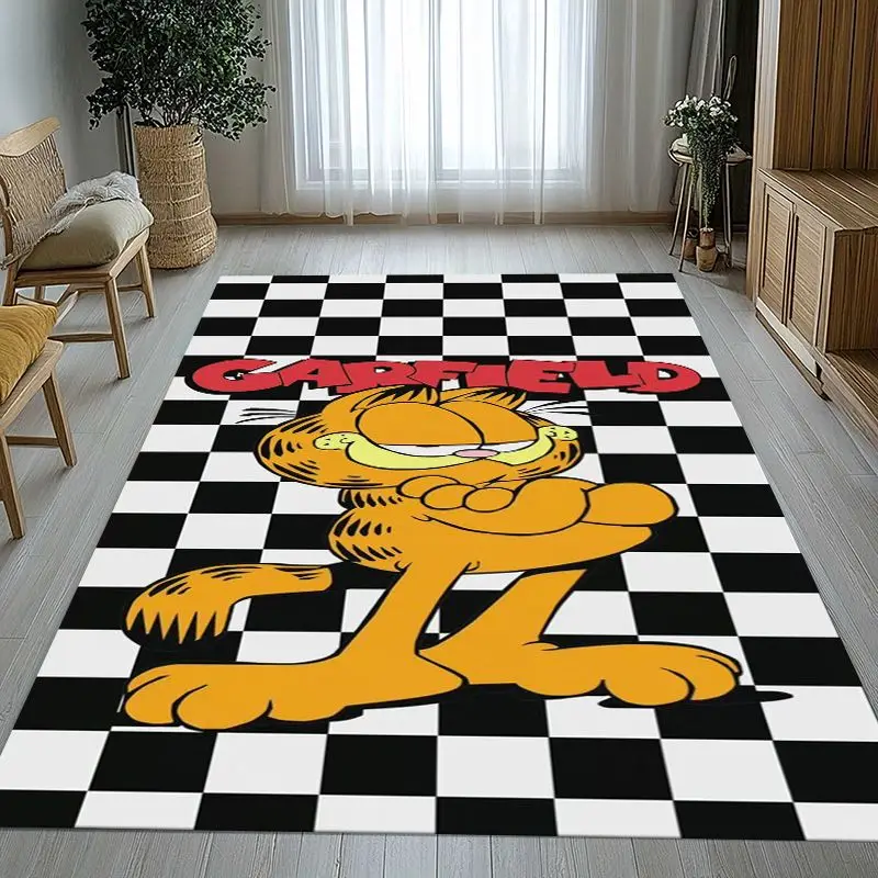 Funny Cartoon G-Garfield Soft Non-Slip Large Area Rug for Living Room,Bedroom Playroom Carpet Mat for Sofa,Home Decor Gift