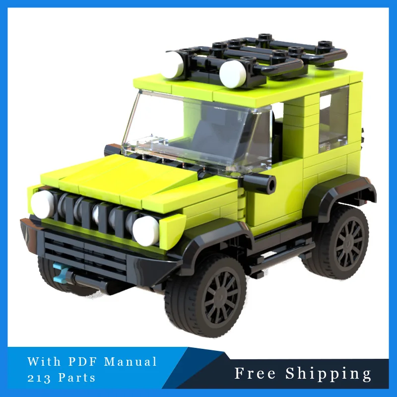 

213 PCS Creative Mini City Off-road Vehicle Modular MOC Building Block Model Children Education DIY Assembly Toys Birthday Gifts