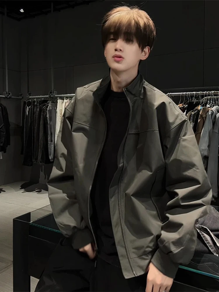 

Мужская куртка-бомбер Smart Chen с воротником-стойкой в стиле американского пилота, демисезонная, модная верхняя одежда