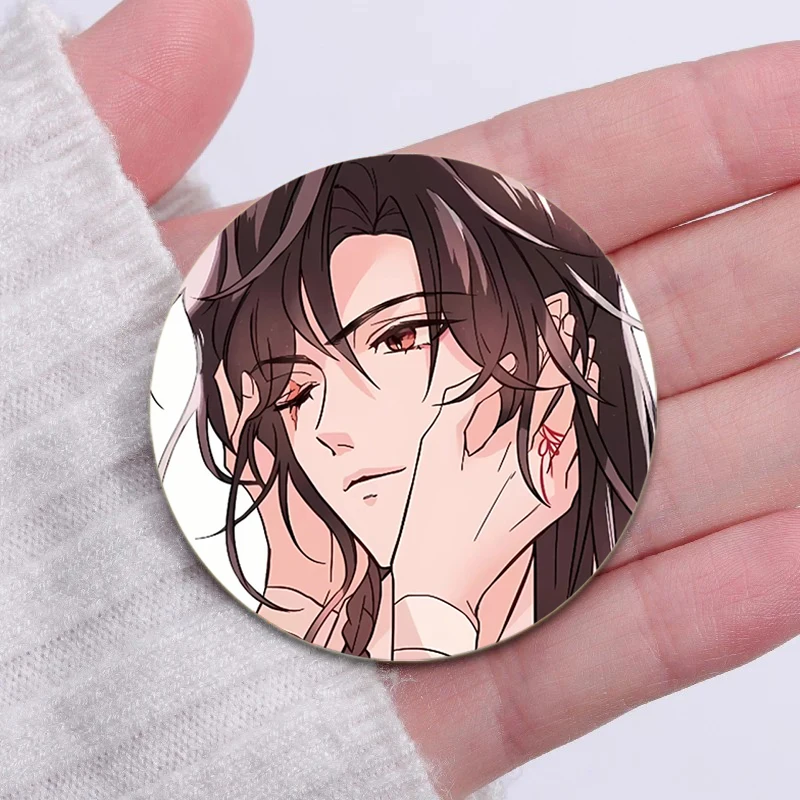 44/58 مللي متر أنيمي تيان غوان Ci فو دبابيس على ظهره الكرتون Coplay شارة Huacheng Xielian لطيف المينا دبابيس مجوهرات اكسسوارات #4