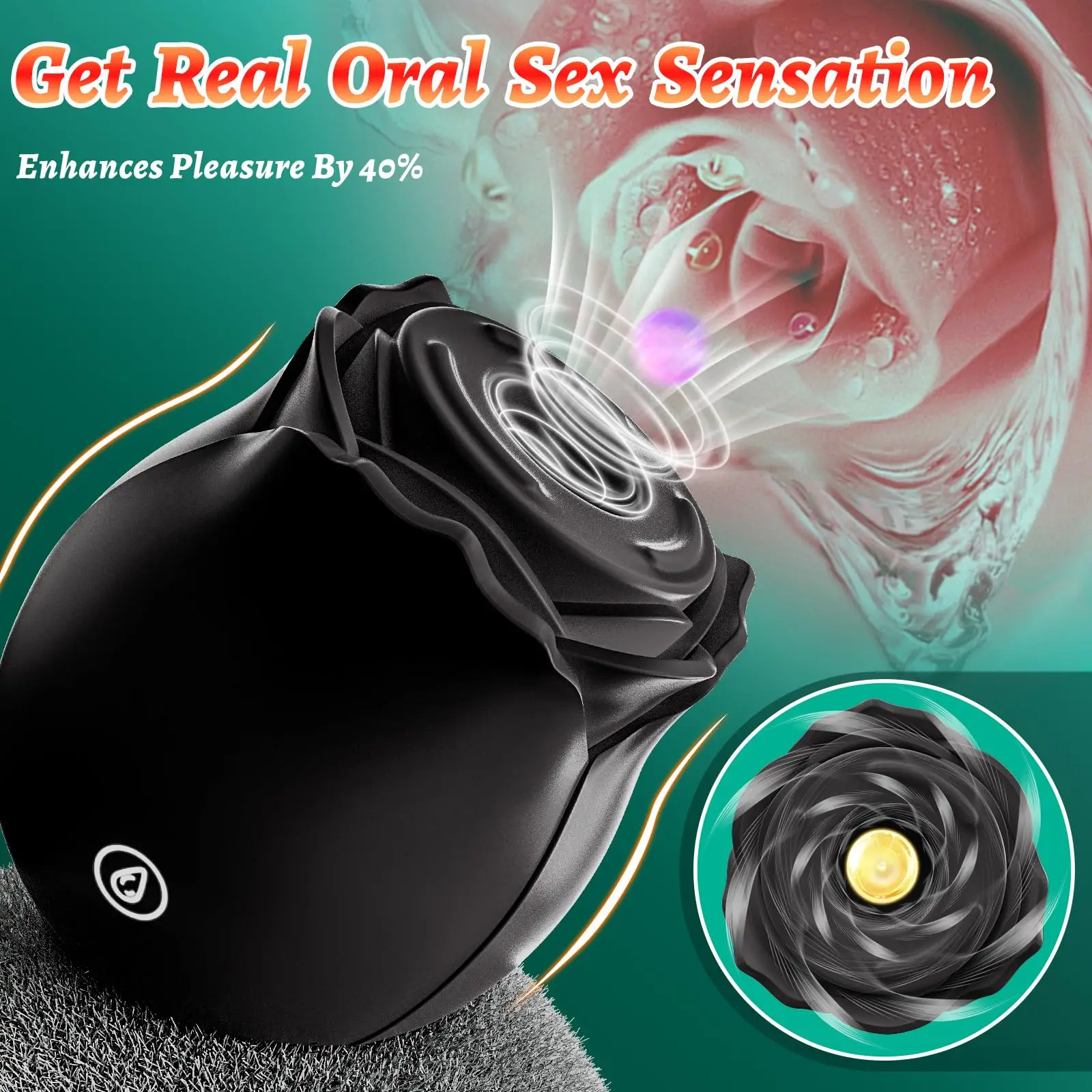 Rose Sucking Vibrator for Women Nipple Anal Massager Powerful Clitoral Vacuum Stimulator Female Masturbator Sex Toys for Adult view 2
