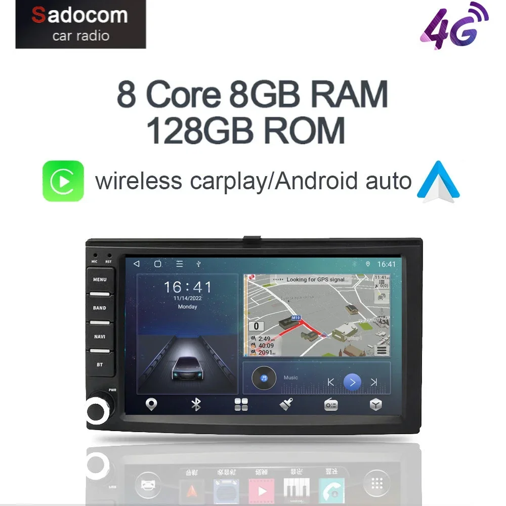 

8 + 128 Carplay Android 12,0 автомобильный DVD-плеер 8-ядерный Авторадио Bluetooth 5 GPS-карта автомобильное радио для Kia Cerato Sportage Sorento spectra